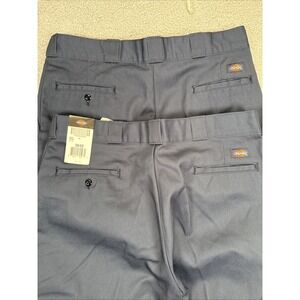NEW Lot of 2 - Dickies Work Pants Mens 38X30 Blue Flex Waist Uniform